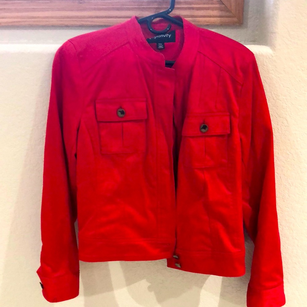 Relativity Red Jean style jacket